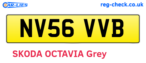 NV56VVB are the vehicle registration plates.