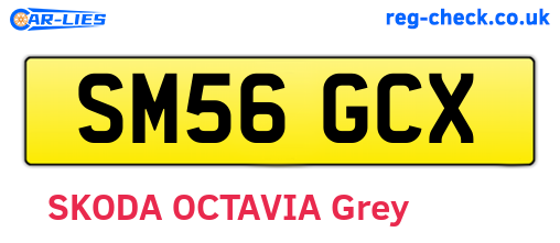 SM56GCX are the vehicle registration plates.