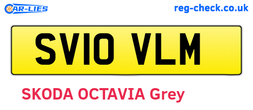 SV10VLM are the vehicle registration plates.