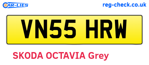 VN55HRW are the vehicle registration plates.