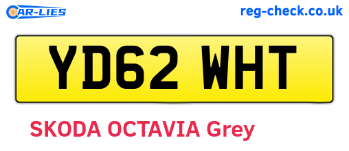 YD62WHT are the vehicle registration plates.