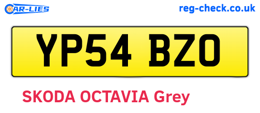 YP54BZO are the vehicle registration plates.