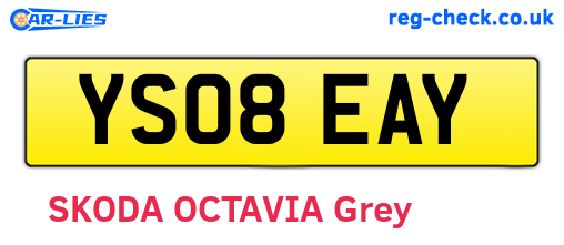 YS08EAY are the vehicle registration plates.