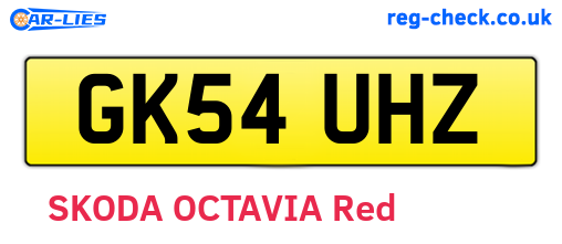 GK54UHZ are the vehicle registration plates.