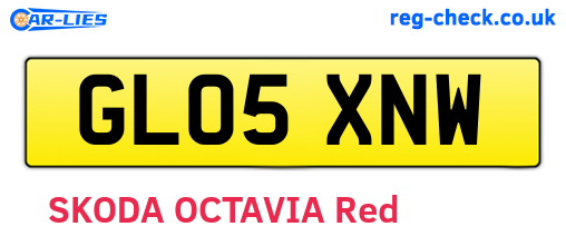 GL05XNW are the vehicle registration plates.