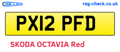PX12PFD are the vehicle registration plates.