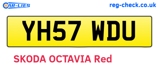 YH57WDU are the vehicle registration plates.