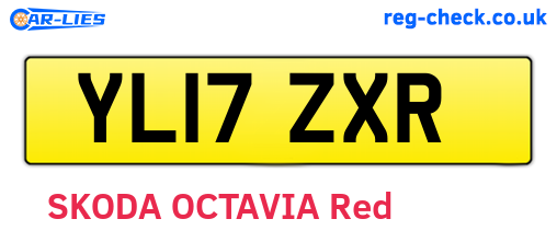 YL17ZXR are the vehicle registration plates.