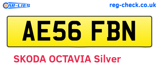 AE56FBN are the vehicle registration plates.