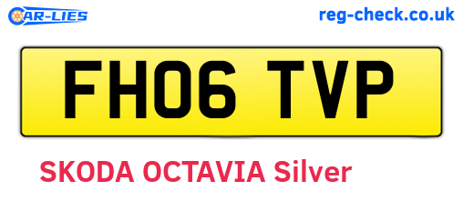 FH06TVP are the vehicle registration plates.