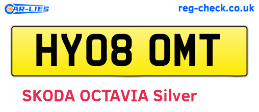 HY08OMT are the vehicle registration plates.