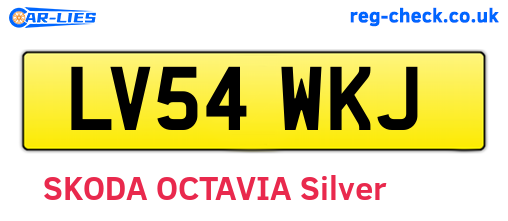 LV54WKJ are the vehicle registration plates.