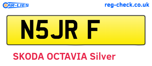 N5JRF are the vehicle registration plates.