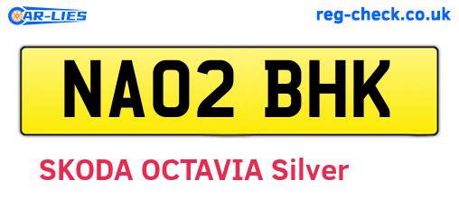 NA02BHK are the vehicle registration plates.