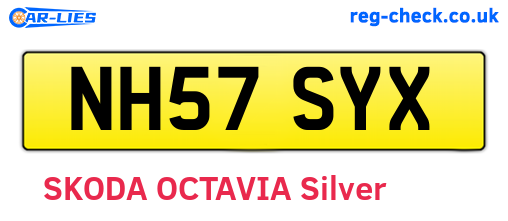 NH57SYX are the vehicle registration plates.