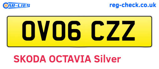 OV06CZZ are the vehicle registration plates.
