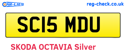 SC15MDU are the vehicle registration plates.
