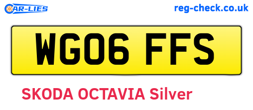 WG06FFS are the vehicle registration plates.