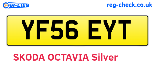 YF56EYT are the vehicle registration plates.