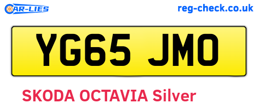 YG65JMO are the vehicle registration plates.
