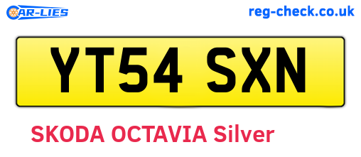 YT54SXN are the vehicle registration plates.