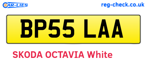 BP55LAA are the vehicle registration plates.