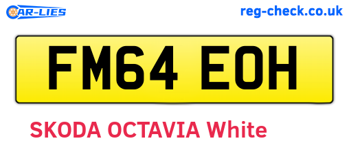 FM64EOH are the vehicle registration plates.