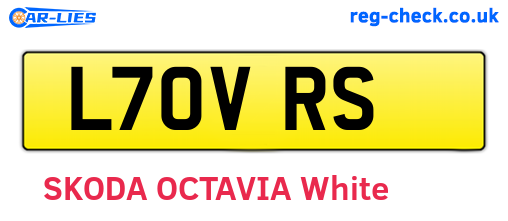 L70VRS are the vehicle registration plates.