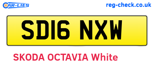 SD16NXW are the vehicle registration plates.