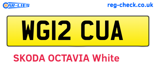 WG12CUA are the vehicle registration plates.