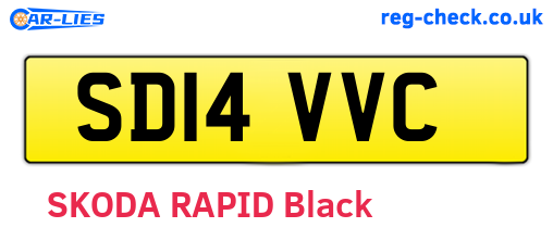 SD14VVC are the vehicle registration plates.