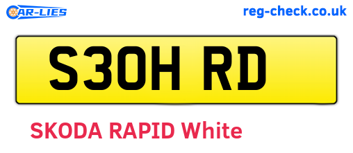 S30HRD are the vehicle registration plates.