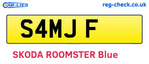 S4MJF are the vehicle registration plates.
