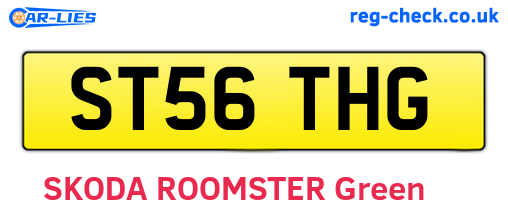 ST56THG are the vehicle registration plates.