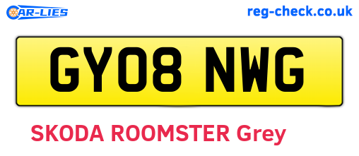GY08NWG are the vehicle registration plates.