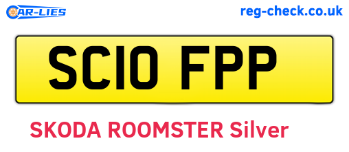 SC10FPP are the vehicle registration plates.