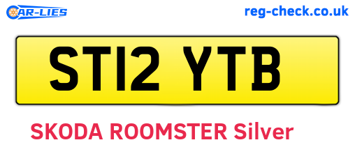 ST12YTB are the vehicle registration plates.