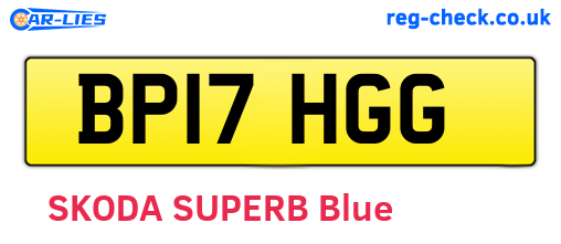 BP17HGG are the vehicle registration plates.