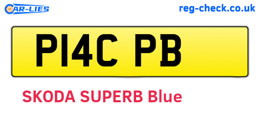P14CPB are the vehicle registration plates.
