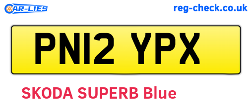 PN12YPX are the vehicle registration plates.