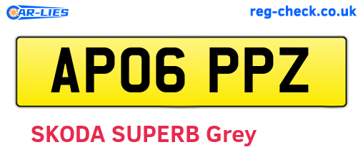 AP06PPZ are the vehicle registration plates.