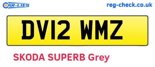 DV12WMZ are the vehicle registration plates.
