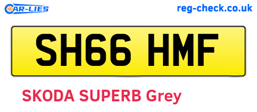 SH66HMF are the vehicle registration plates.