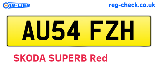 AU54FZH are the vehicle registration plates.
