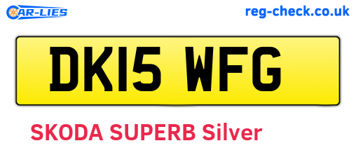 DK15WFG are the vehicle registration plates.