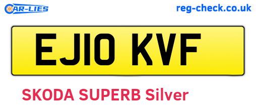 EJ10KVF are the vehicle registration plates.