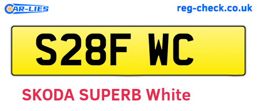 S28FWC are the vehicle registration plates.