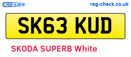 SK63KUD are the vehicle registration plates.