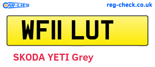 WF11LUT are the vehicle registration plates.