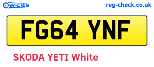 FG64YNF are the vehicle registration plates.